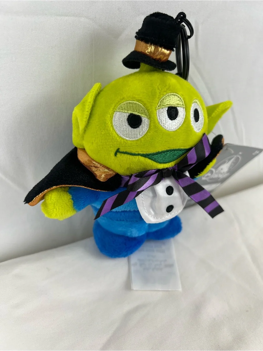 Disney Pixar 2026 Green Alien in Halloween Costume Plush Keychain Toy Story 6”